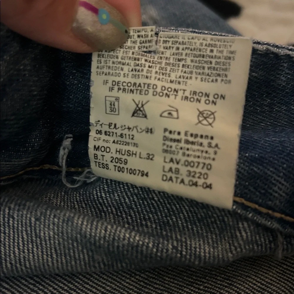 VINTAGE DIESEL MADE IN ITALY LOW RISE DENIM - Picture 9 of 15